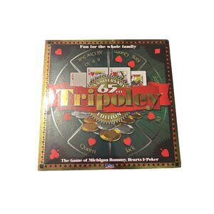 Tripoley 67th Anniversary Edition Card Game - Hearts Poker & Michigan Rummy For